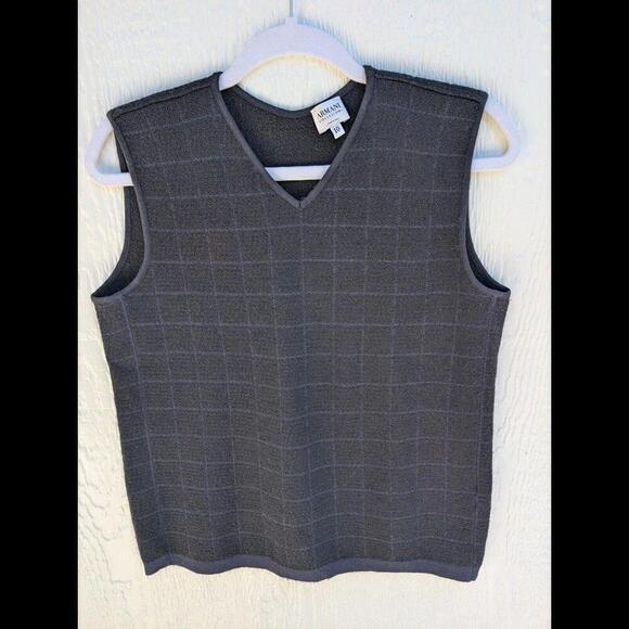 Armani Collezioni Merino Wool Blend Sleeveless Knit Vest Women's Size 10 - Picture 1 of 4